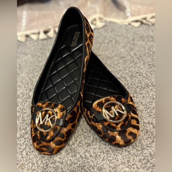 MICHAEL MICHAEL KORS Lillie Leopard Calf Hair Moccasin - Picture 1 of 10